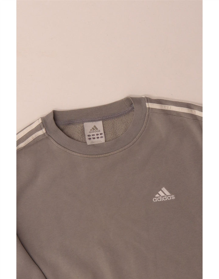 Ανδρικό φούτερ ADIDAS Jumper UK 42/44 μεγάλο γκρι βαμβακερό