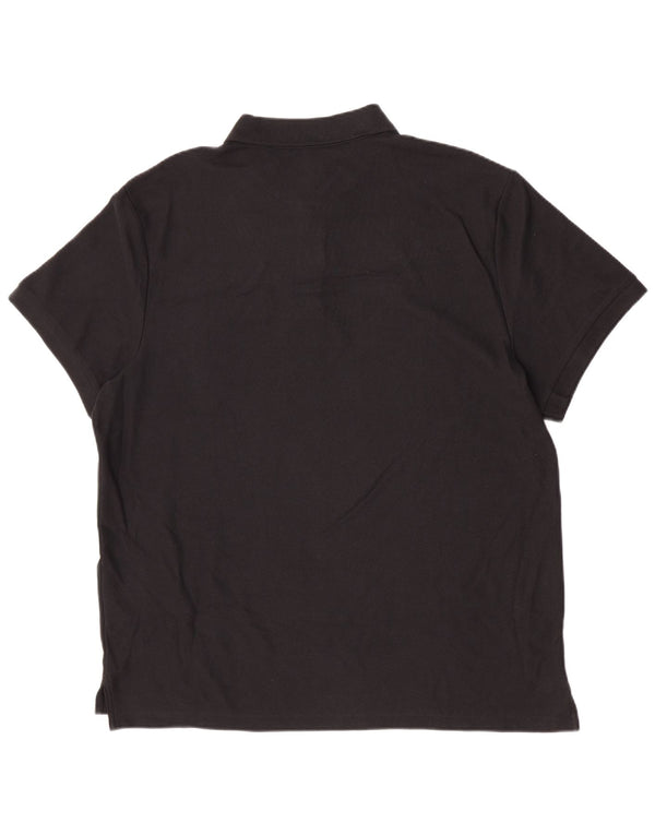 Ανδρικό μπλουζάκι πόλο Nike 2XL μαύρο βαμβακερό