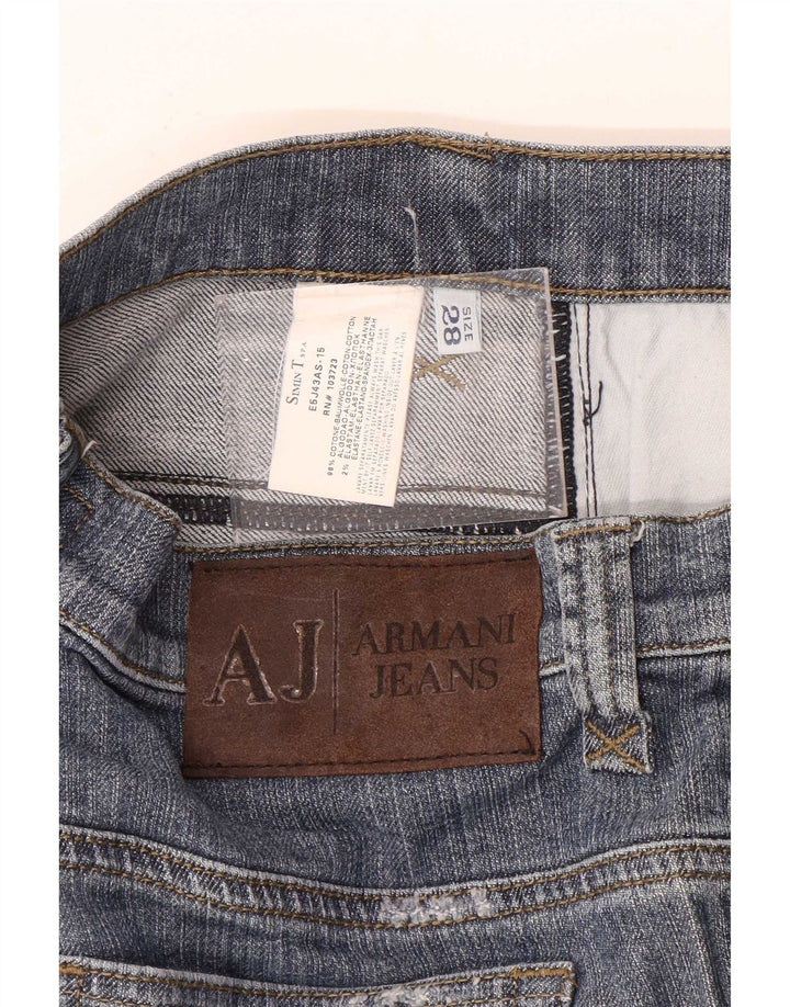 Armani Γυναικείο ίσιο τζιν W28 L26 Μπλε βαμβακερό