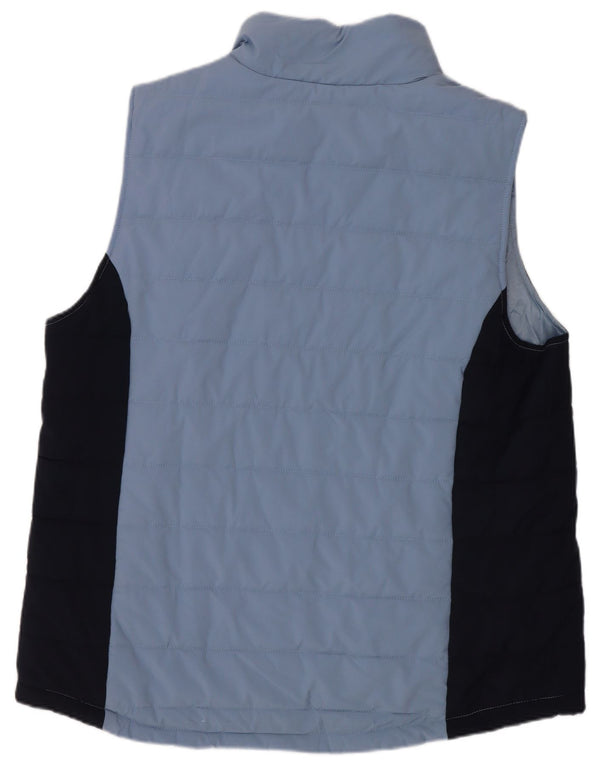 Hurley Ανδρικό padded Gilet UK 40 Large Blue Colourblock Βαμβακερό