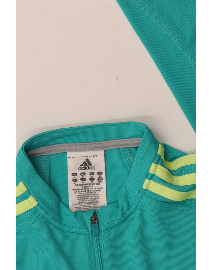 Γυναικεία φόρμα πουλόβερ με φερμουάρ Adidas Top UK 14 Medium Turquoise