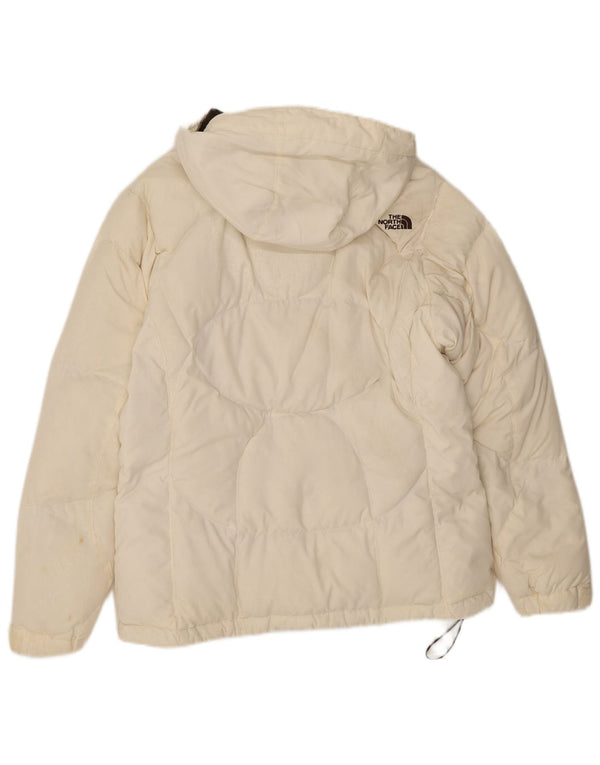The North Face γυναικείο μπουφάν με κουκούλα UK 14 Medium White Nylon