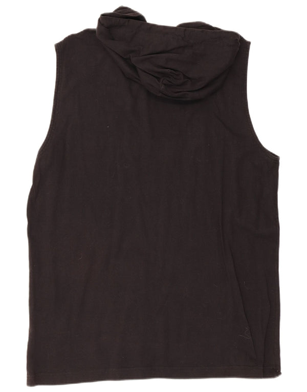 Champion Ανδρικό Γραφικό Γιλέκο με κουκούλα XL Μαύρο βαμβακερό