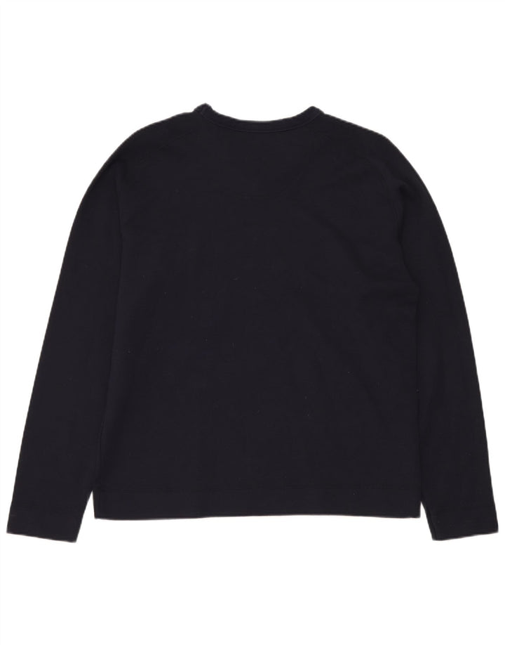 TED BAKER Ανδρικό πουλόβερ με λαιμόκοψη με λαιμόκοψη, μέγεθος 5 XL, μπλε βαμβακερό