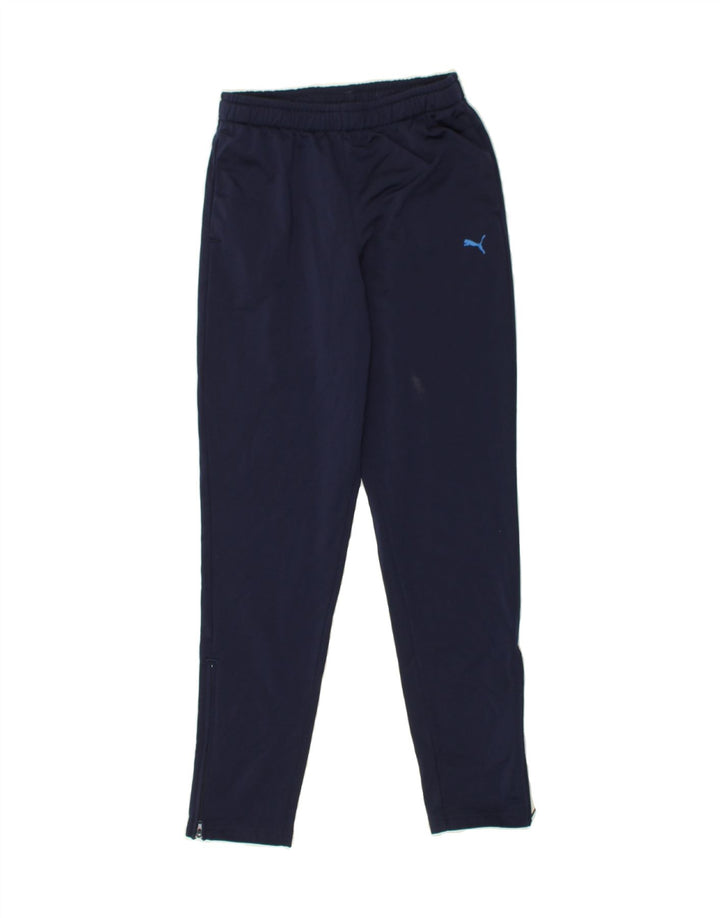PUMA Boys Tracksuit Trousers 13-14 Years Navy Blue Polyester | Vintage Puma | Thrift | Second-Hand Puma | Used Clothing | Messina Hembry 