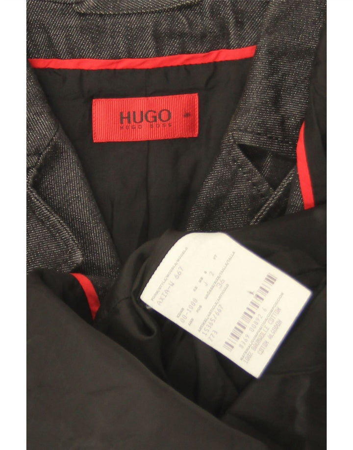 Γυναικείο Στρατιωτικό Πανωφόρι Hugo Boss EU 36 Small Grey Cotton