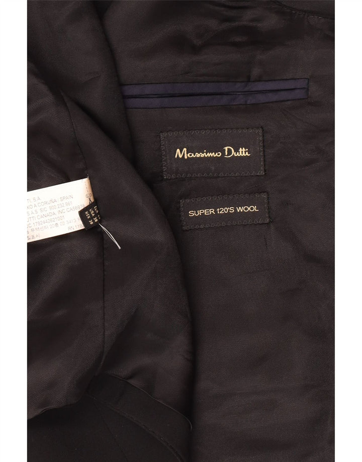 Ανδρικό γιλέκο Massimo Dutti EU 48 Μεσαίο μαύρο μαλλί