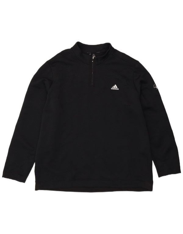 Ανδρικό φούτερ Adidas με φερμουάρ Jumper 2XL Μαύρο Πολυεστέρας