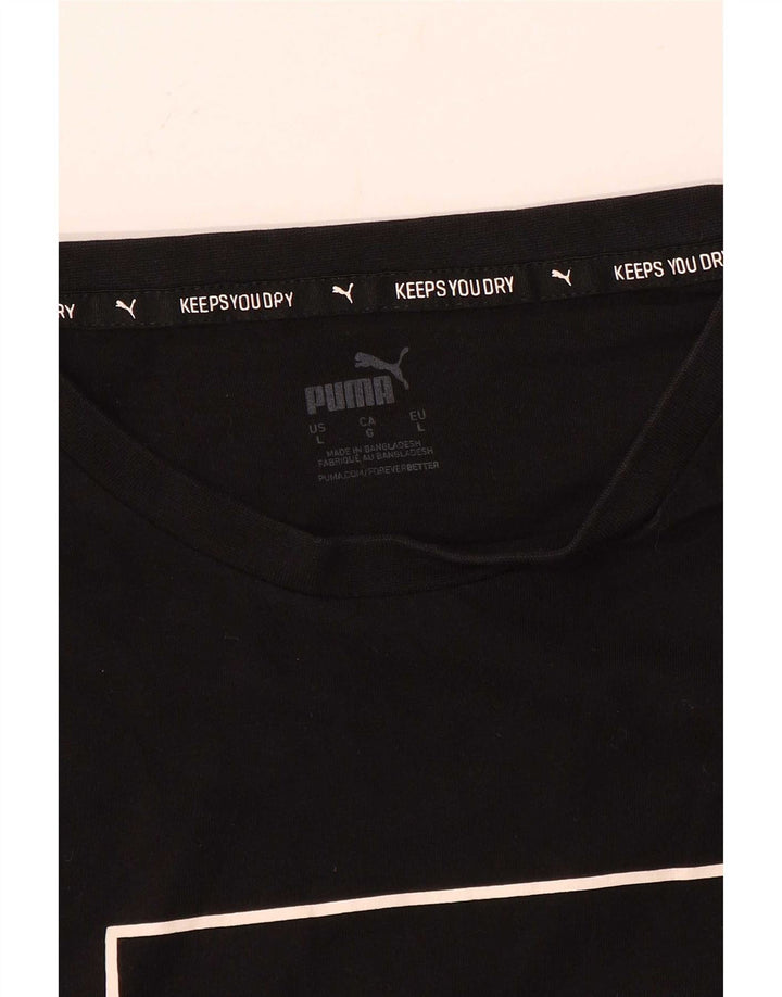 Ανδρικό γραφικό T-Shirt Puma Top Large Μαύρο
