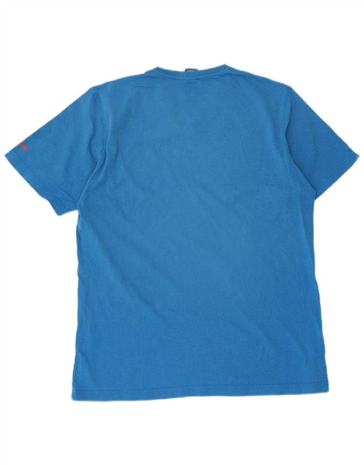 Ανδρικό γραφικό T-Shirt Reebok Top μεγάλο μπλε βαμβακερό