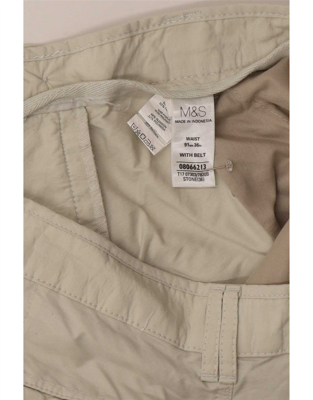 Ανδρικό σορτς βερμούδα Marks & Spencer Cargo W36 μεγάλο μπεζ βαμβακερό