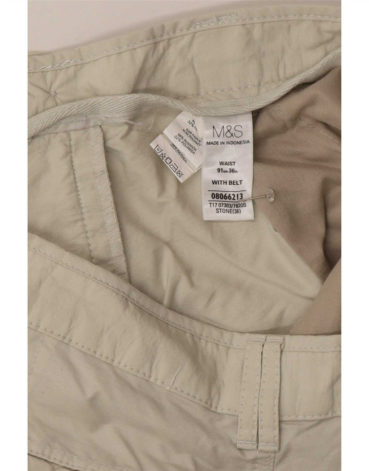 Ανδρικό σορτς βερμούδα Marks & Spencer Cargo W36 μεγάλο μπεζ βαμβακερό