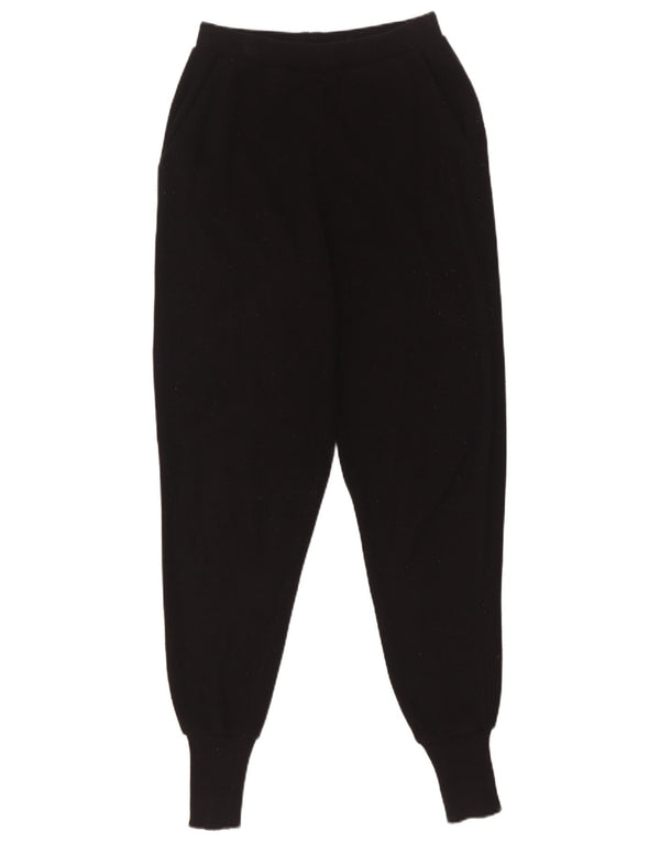 Zara Γυναικεία πλεκτή φόρμα παντελόνι Joggers UK 10 Small Black