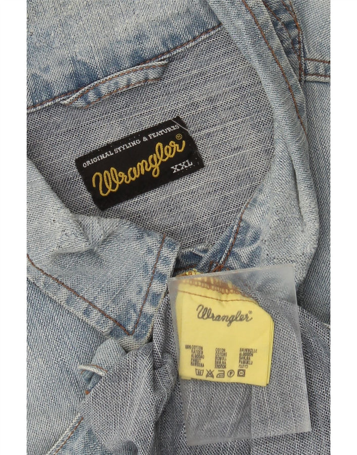 Ανδρικό τζιν μπουφάν Wrangler UK 44 2XL Μπλε βαμβακερό