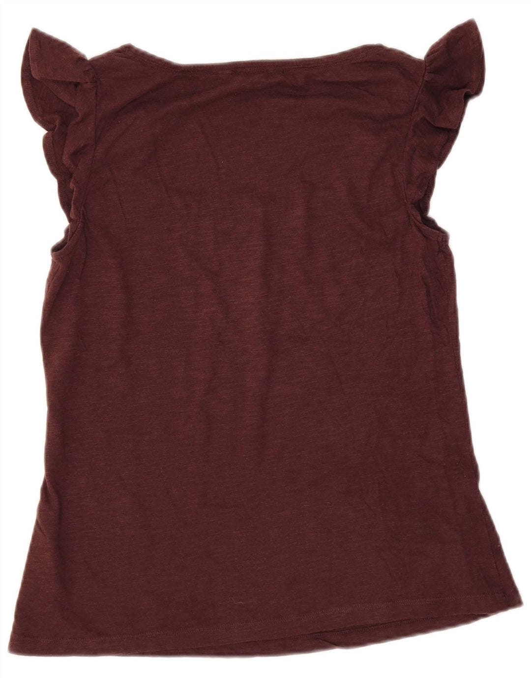 Γυναικεία μπλούζα Fat Face Top UK 10 Small μπορντό βαμβακερό