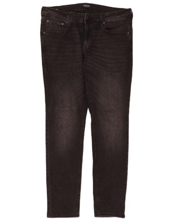 Jack & Jones Ανδρικό Liam Skinny Jeans W36 L32 Μαύρο βαμβακερό