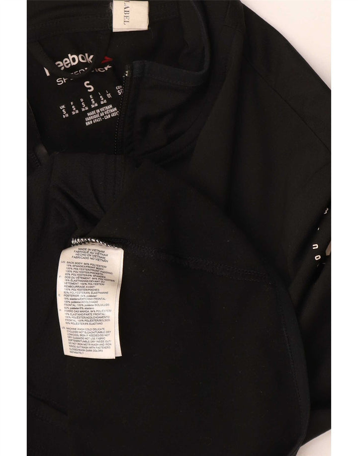 Γυναικεία φόρμα γραφικών Reebok Top Jacket UK 8/10 Small Black Polyester