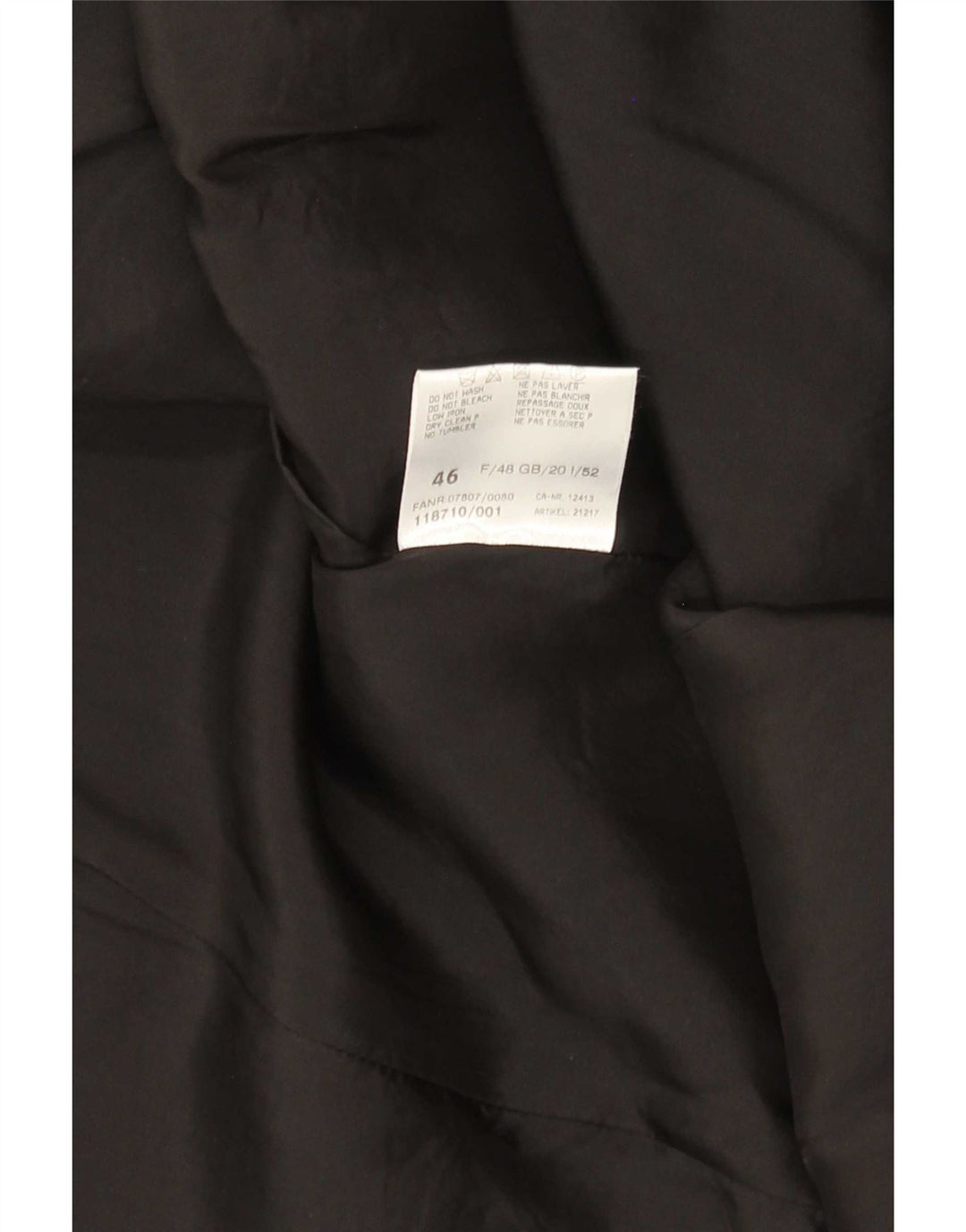 Vintage Γυναικείο Abstract Pattern Blazer Jacket UK 20 2XL Black Camouflage