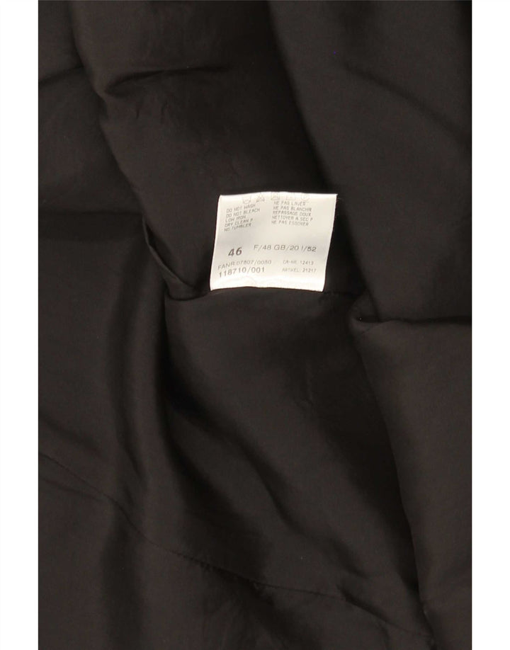 Vintage Γυναικείο Abstract Pattern Blazer Jacket UK 20 2XL Black Camouflage