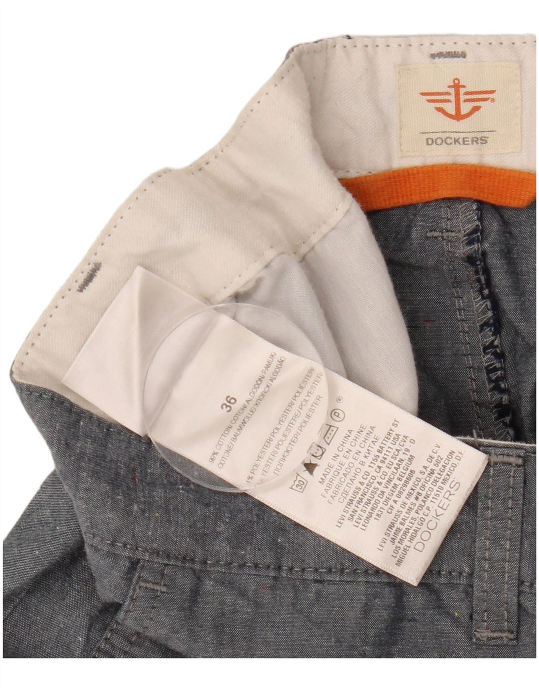 DOCKERS Ανδρικό σορτς Cargo W36 Μεγάλο Βαμβακερό Navy Blue