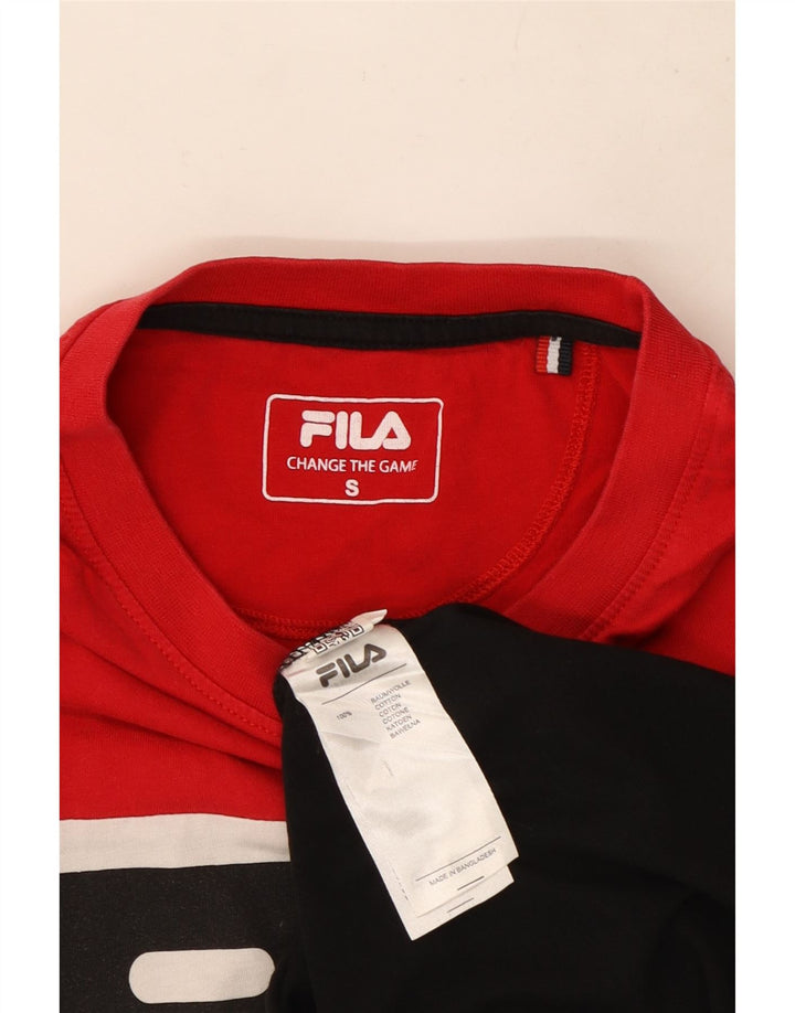 Ανδρικό γραφικό μπλουζάκι Fila Μικρό πολύχρωμο βαμβακερό μπλουζάκι