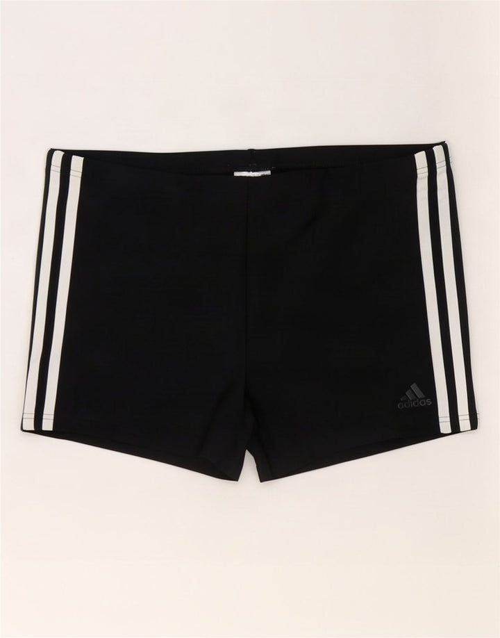 Ανδρικό σορτς κολύμβησης Adidas από μεσαίο μαύρο πολυεστέρα