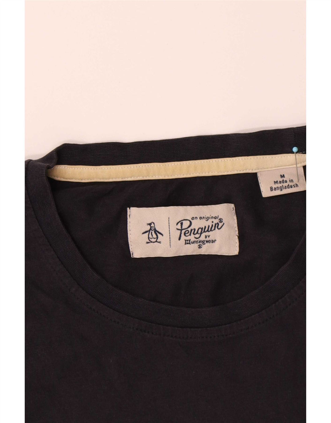 Ανδρικό T-Shirt Penguin Top από μεσαίο μπλε ναυτικό βαμβακερό