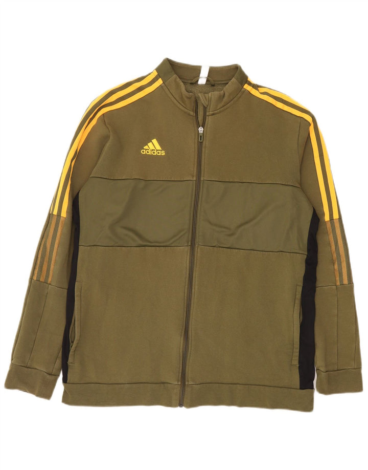Ανδρική φόρμα ADIDAS Top Jacket XL Khaki Colourblock Cotton