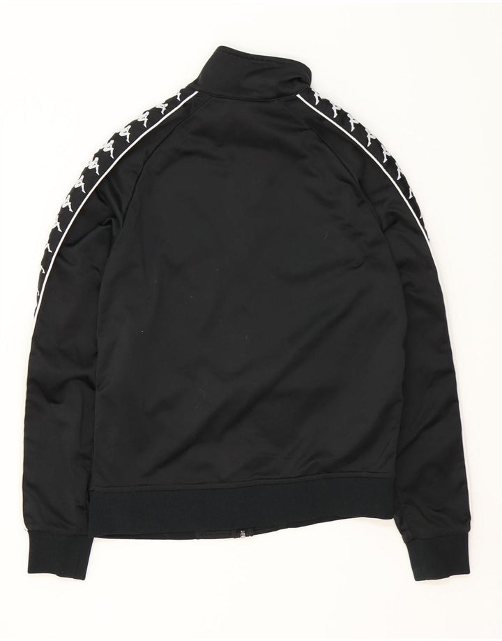KAPPA Boys Graphic αθλητική φόρμα Top Jacket 15-16 Years Black Polyester