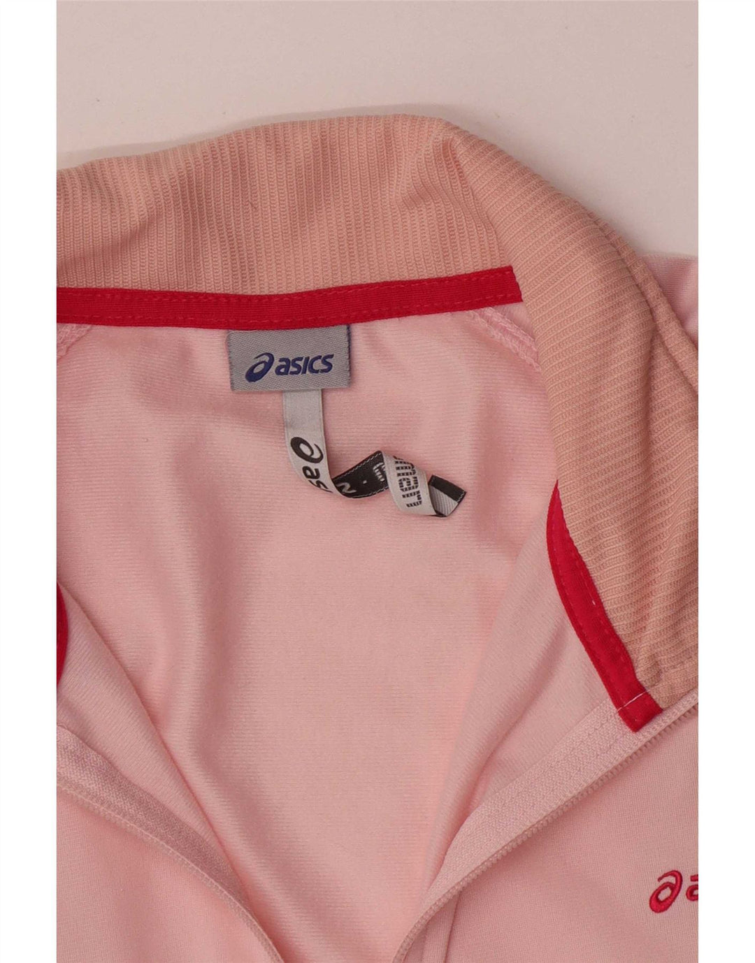 Γυναικεία αθλητική φόρμα Asics Top Jacket UK 16 Large Pink Colourblock Polyester