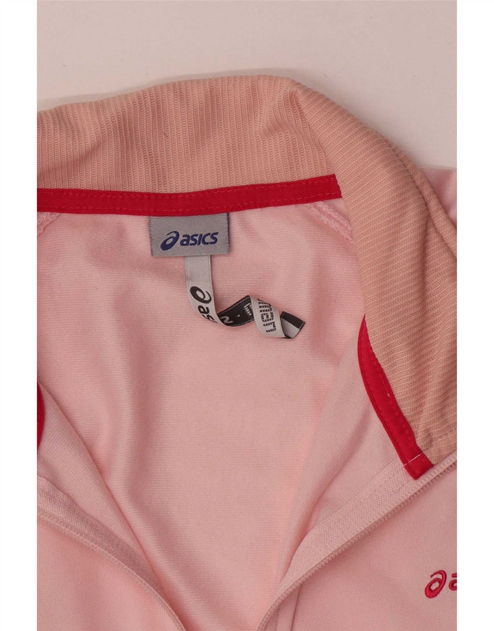 Γυναικεία αθλητική φόρμα Asics Top Jacket UK 16 Large Pink Colourblock Polyester