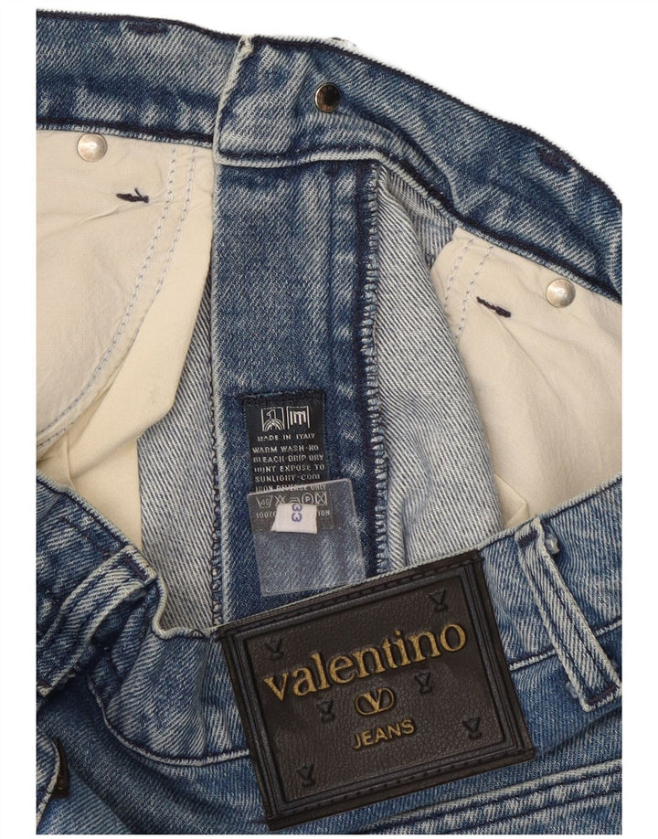 Ανδρικό τζιν Valentino ίσιο W33 L33 Μπλε βαμβακερό