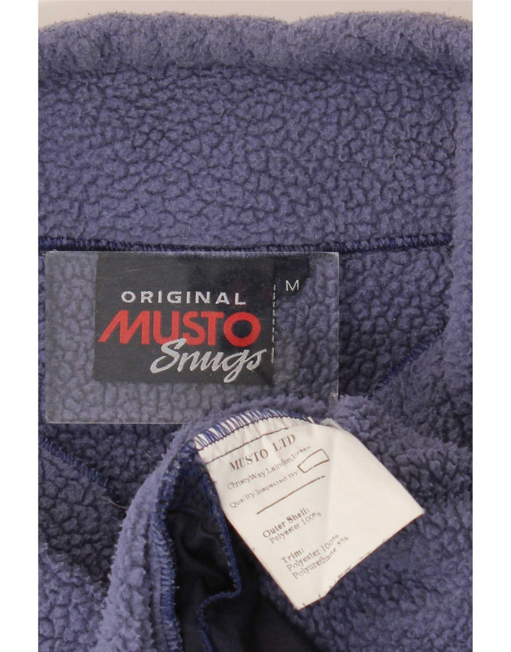 Musto Ανδρικό φερμουάρ με λαιμόκοψη από φλις, μεσαίο μπλε ναυτικό, πολυεστέρας
