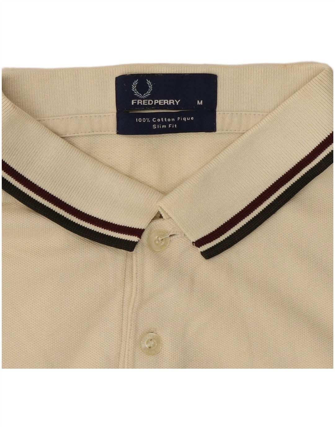 Fred Perry Ανδρικό πουκάμισο Polo Slim Fit Βαμβακερό σε μεσαίο υπόλευκο