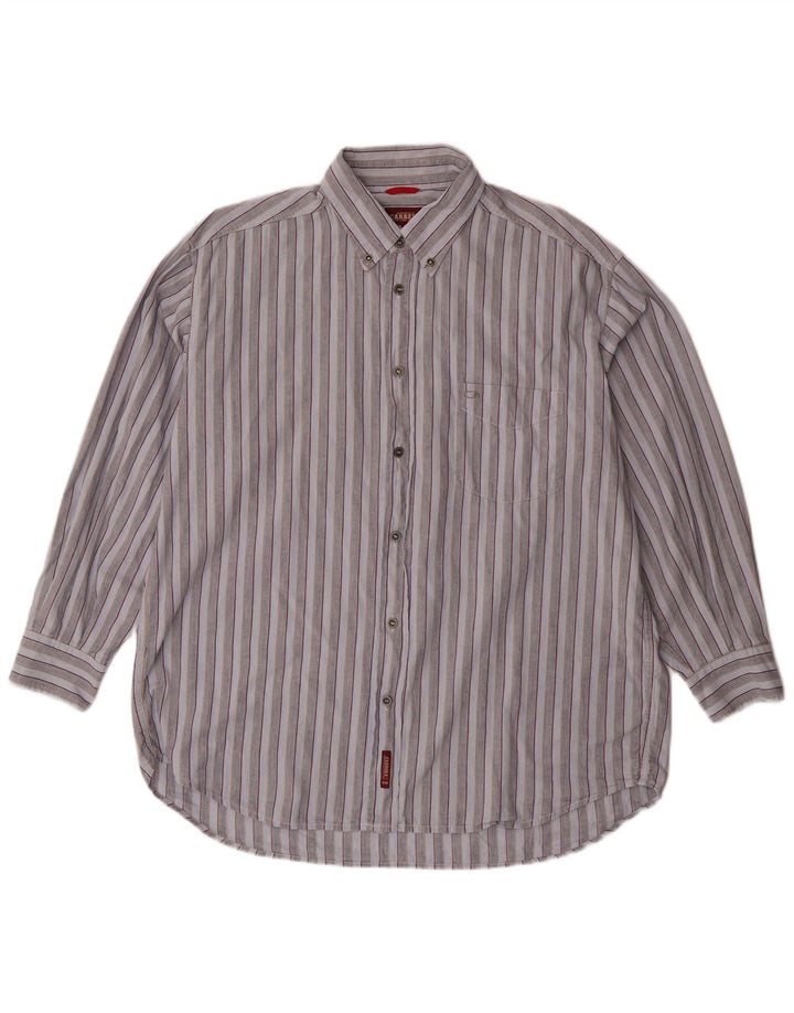 Ανδρικό πουκάμισο Carrera XL Μπλε ριγέ βαμβακερό