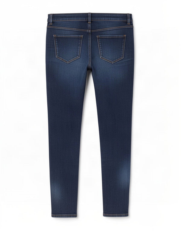 Marks & Spencer Γυναικεία Skinny Jeans UK 12 Medium W29 L26 Navy Blue