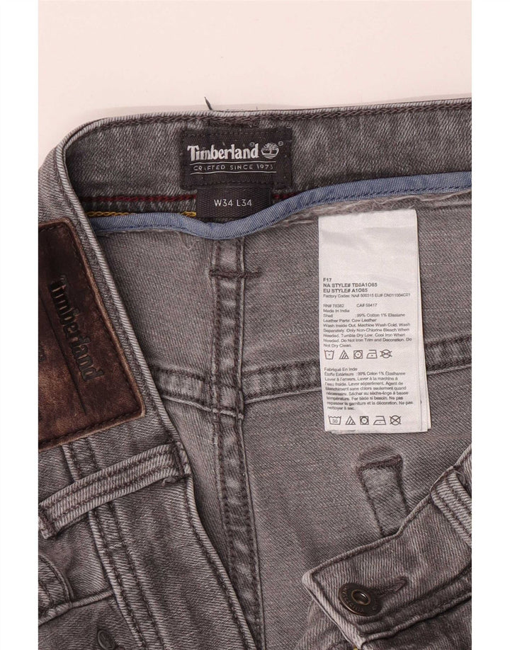 Ανδρικό τζιν Timberland Regular Straight W34 L30 Γκρι βαμβακερό