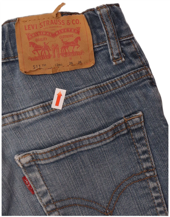 Levi's Boys 511 Slim Jeans 11-12 ετών W26 L26 Blue Cotton Classic
