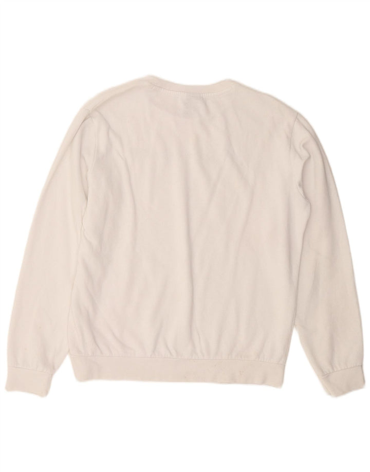 CHAMPION Boys Graphic Sweatshirt Jumper 15-16 Years 2XL White