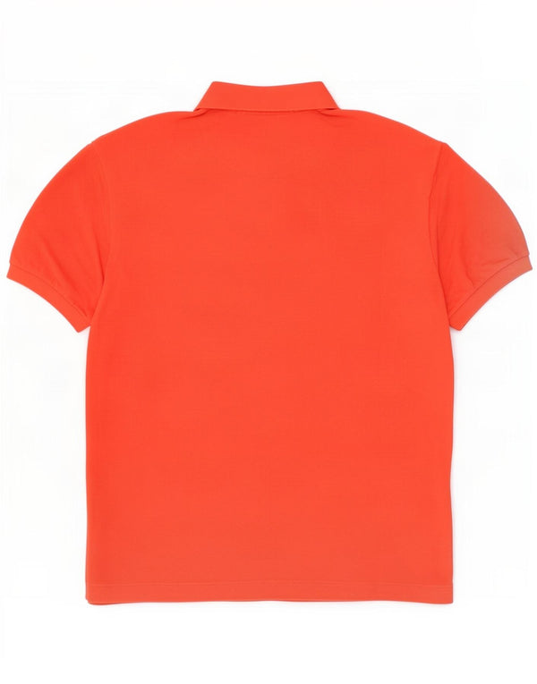 Ανδρικό πουκάμισο Polo Lacoste Νούμερο 8 3XL Πορτοκαλί βαμβακερό