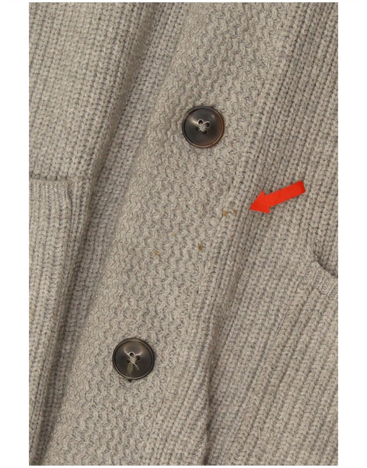 Ανδρικό πουλόβερ ζακέτα Marks & Spencer XL Γκρι βαμβακερό