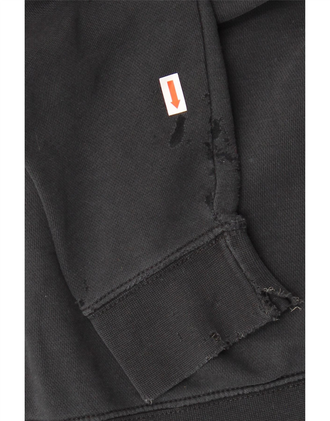 NIKE Γυναικείο φούτερ με κουκούλα UK 14 μεσαίο βαμβακερό μαύρο