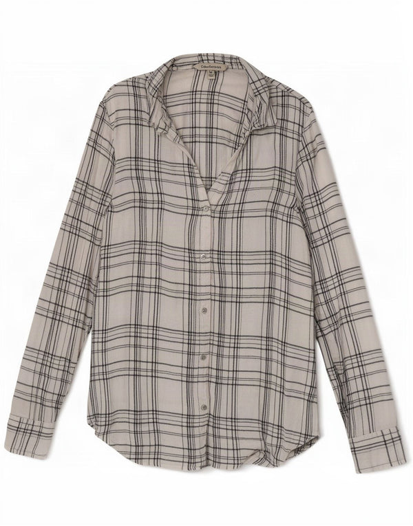 Calvin Klein Jeans Γυναικείο Πουκάμισο UK 12 Medium White Check