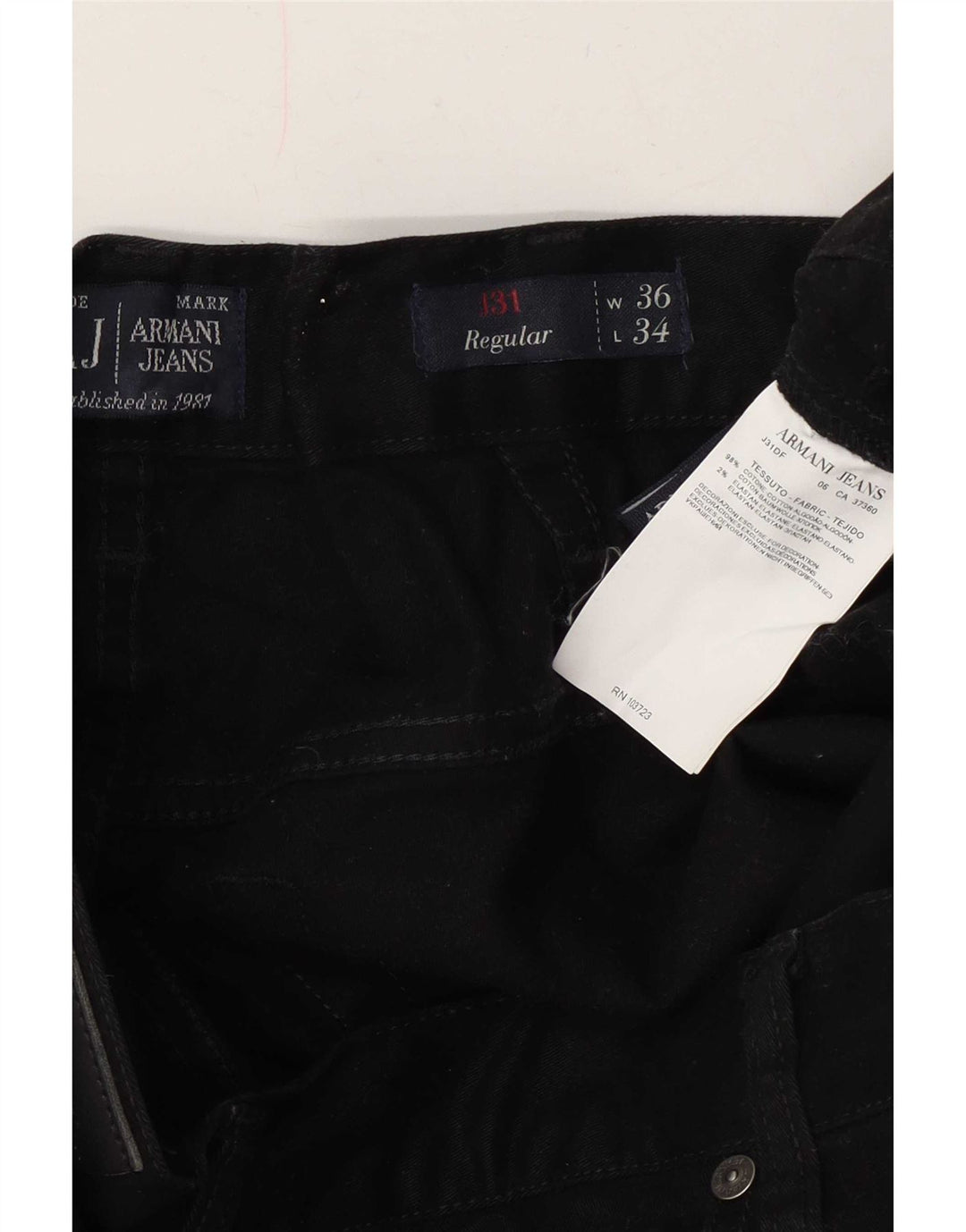 Armani Ανδρικό ίσιο τζιν W36 L34 Μπλε Βαμβακερό