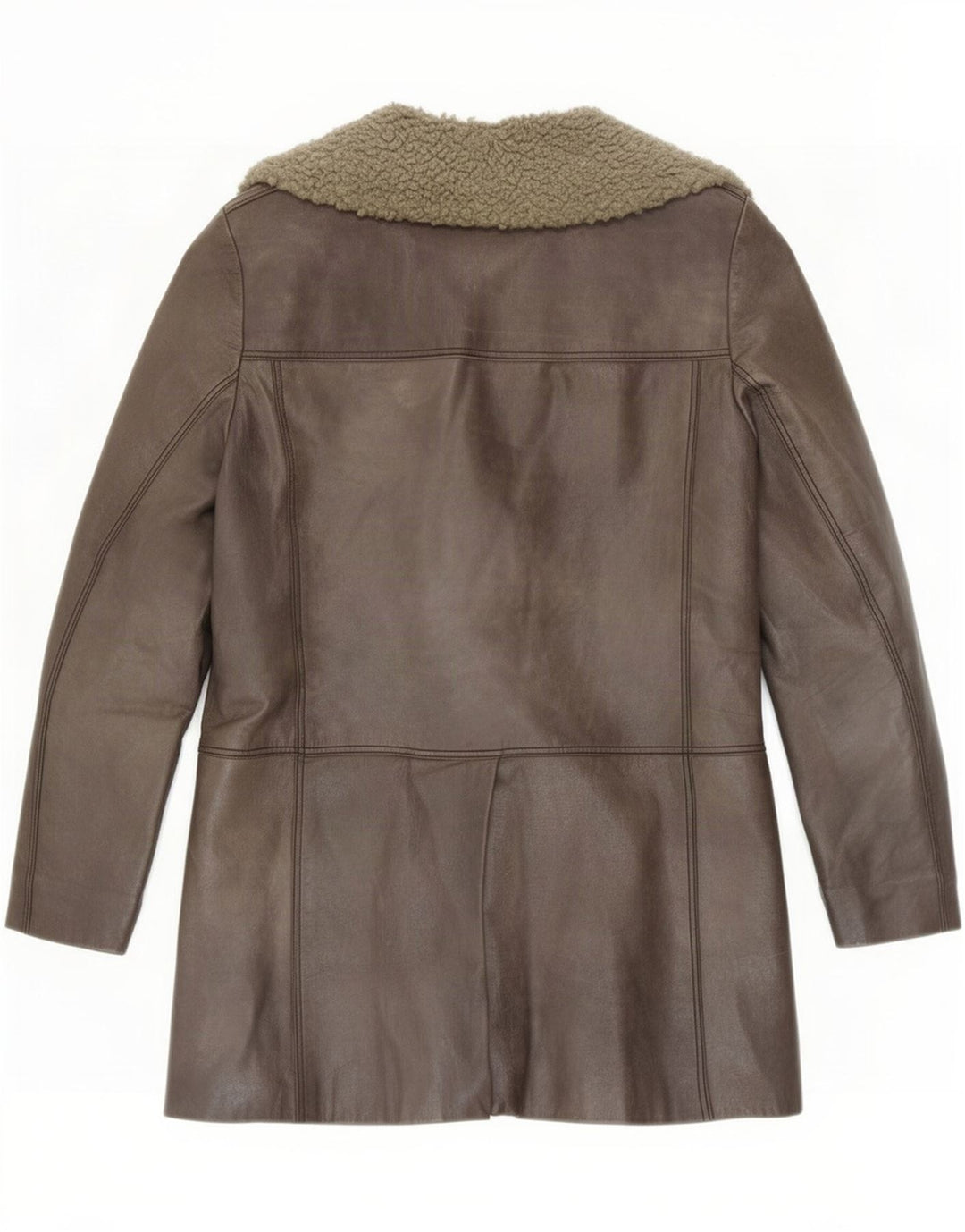 Vintage Γυναικείο Shearling Jacket UK 10 Small Grey