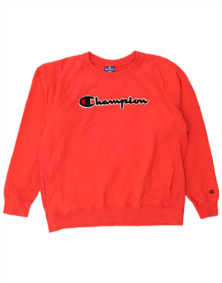Ανδρικό Φούτερ Champion Graphic Jumper Μεγάλο κόκκινο βαμβακερό
