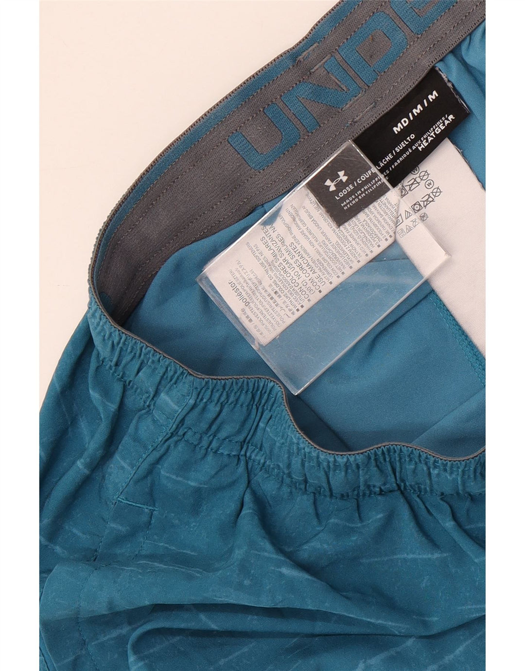 Ανδρικό αθλητικό σορτς UNDER Armor Heat Gear με μεσαίο μπλε πολυεστέρα