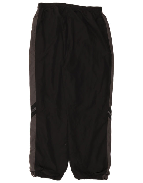 REEBOK Mens Tracksuit Trousers Joggers 2XL  Black Colourblock Polyester