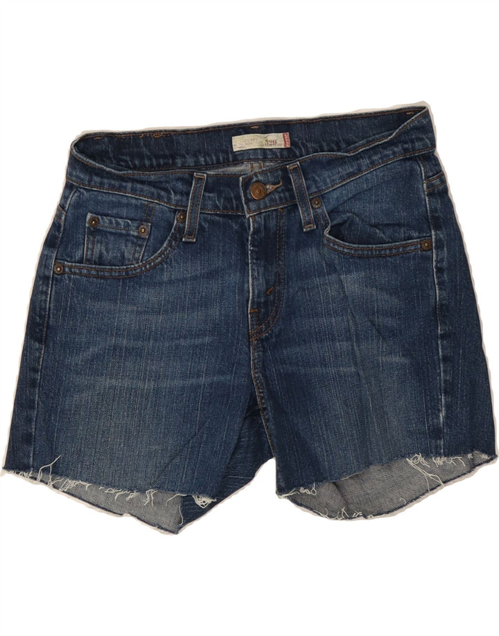 LEVI'S Womens 529 Denim Shorts US 6 Medium W28 Blue Cotton Vintage Levi's and Second-Hand Levi's from Messina Hembry 