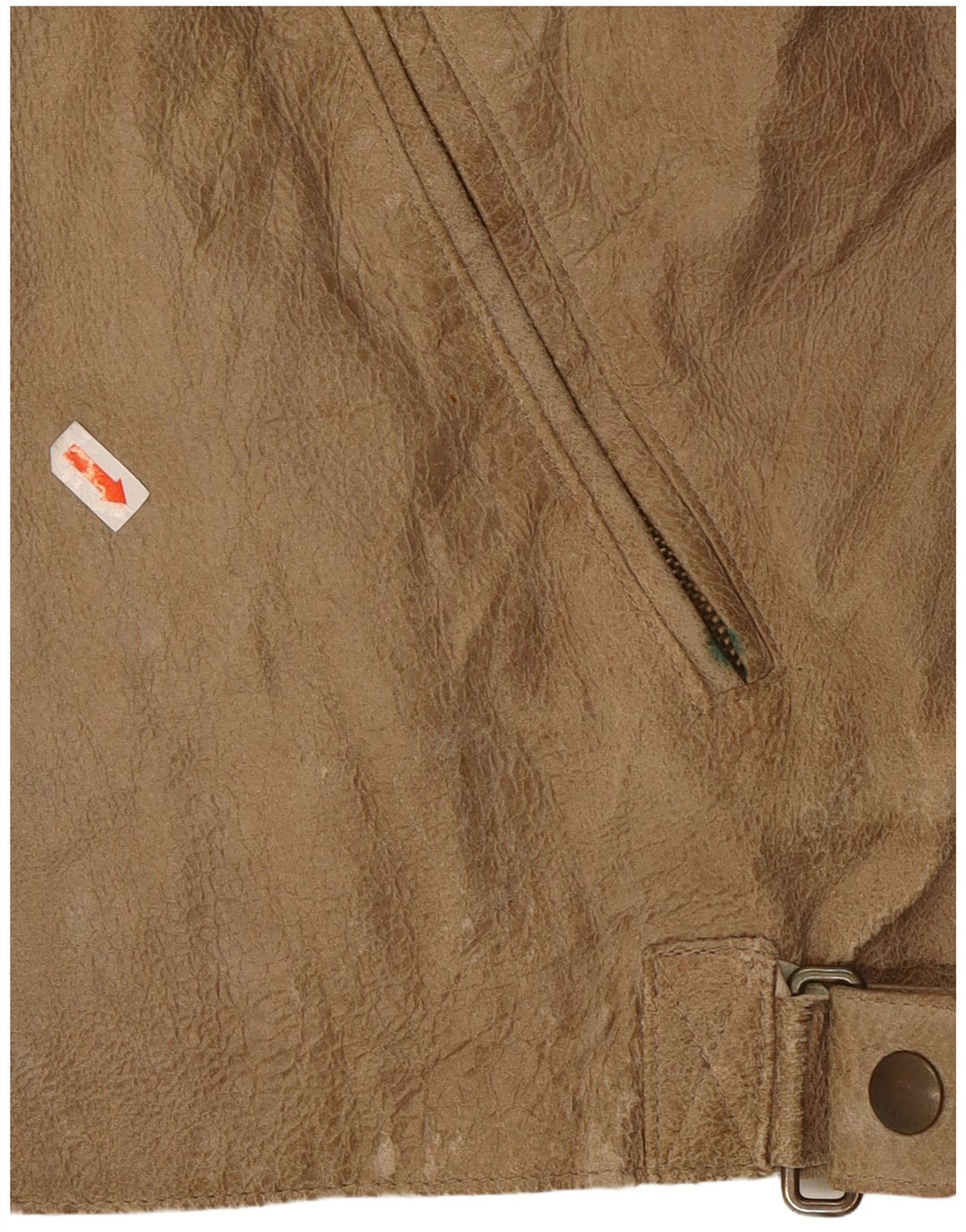 ANDREA D'AMICO Ανδρικό Δερμάτινο Μπουφάν Racer IT 56 XL Δερμάτινο μπεζ